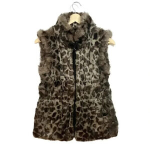 NWOT Jocelyn Reversible Leopard Fur Wool Vest
